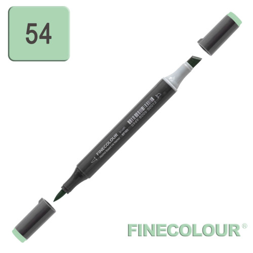 Маркер спиртовой Finecolour Brush-mini зеленый луг G54