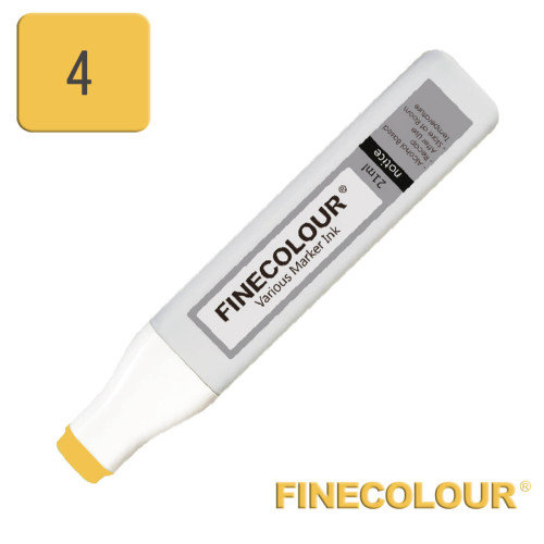 Заправка для маркера Finecolour Refill Ink 004 желтый наполи Y4
