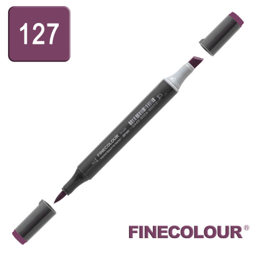 Маркер спиртовой Finecolour Brush-mini баклажан V127