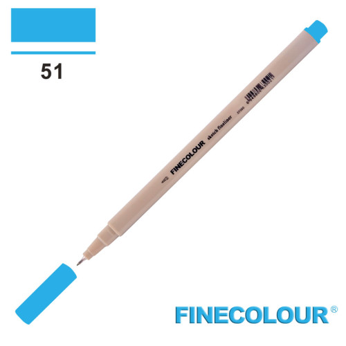 Линер Finecolour Liner на водной основе 051 голубой EF300-51