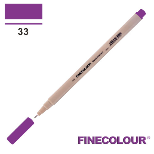 Линер Finecolour Liner на водной основе 033 темный фиолетовый EF300-33