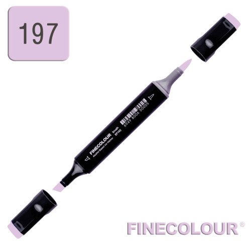 Маркер спиртовой Finecolour Brush 197 розовато-лиловый BV197
