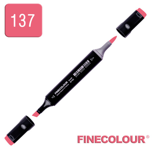 Маркер спиртовой Finecolour Brush 137 насыщенный красный R137