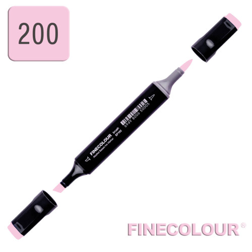 Маркер спиртовой Finecolour Brush 200 мягкий розовый RV200
