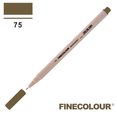 Лінер Finecolour Liner на водній основі 075 коричневий EF300-75