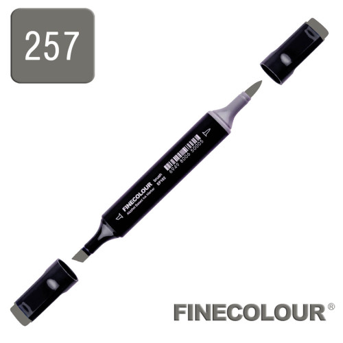 Маркер спиртовой Finecolour Brush 257 серый тонер №8 TG257
