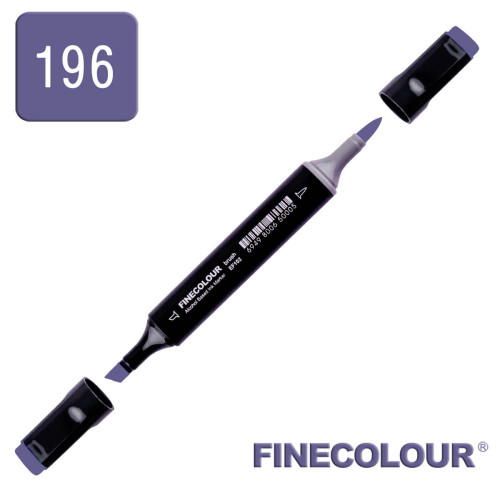 Маркер спиртовой Finecolour Brush 196 сине-фиолетовый B196
