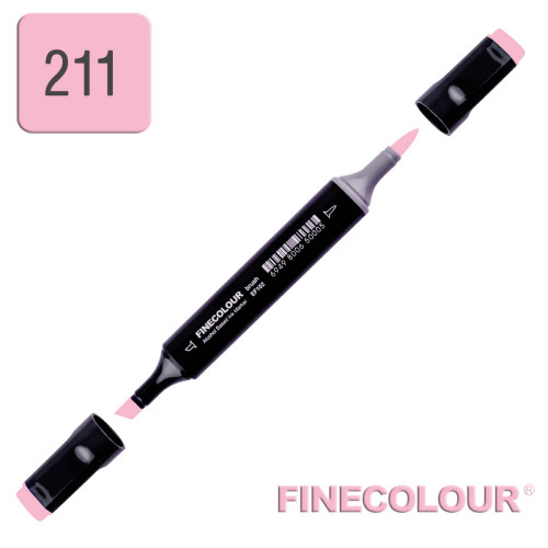 Маркер спиртовой Finecolour Brush 211 нежный розовый RV211