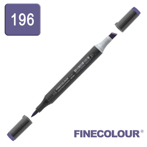 Маркер спиртовой Finecolour Brush-mini сине-фиолетовый B196