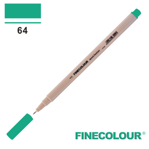 Лінер Finecolour Liner на водній основі 064 смарагдово-зелений EF300-64
