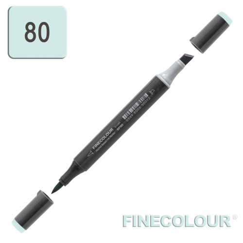 Маркер спиртовой Finecolour Brush-mini зеленый горизонт G80