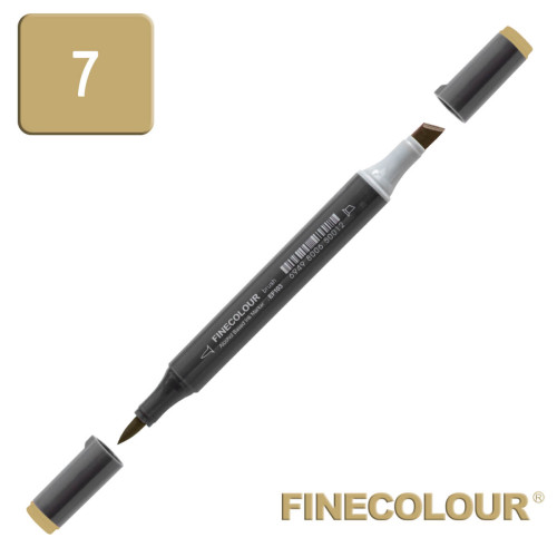 Маркер спиртовой Finecolour Brush-mini темный золотистый YG7