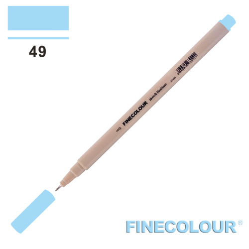 Лінер Finecolour Liner на водній основі 049 блакитний відтінок EF300-49