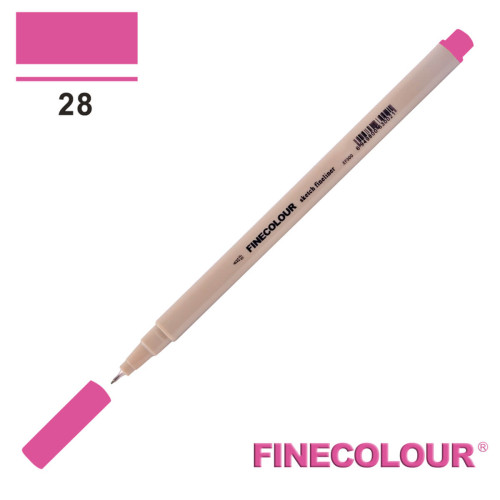 Линер Finecolour Liner на водной основе 028 насыщенный розовый EF300-28