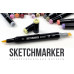 Маркер SketchMarker Brush NG3 Neutral Gray 3 (Нейтральный серый 3) SMB-NG3