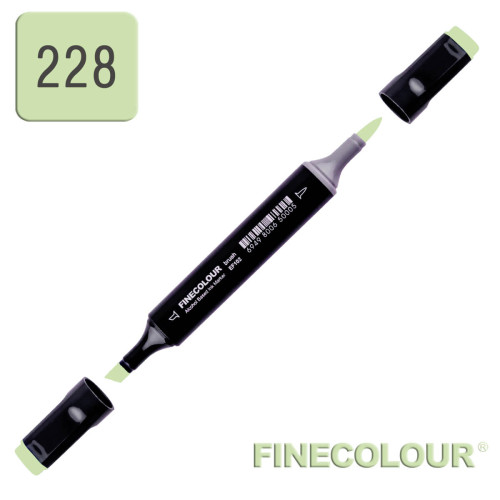 Маркер спиртовой Finecolour Brush 228 кислотный зеленый YG228