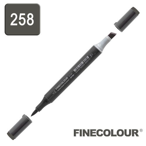 Маркер спиртовой Finecolour Brush-mini серый тонер №10 TG258