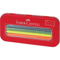 Карандаши цветные утолщенные Faber-Castell JUMBO Grip (5 неоновых цветов + 5 металлик) в пенале