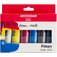 Набор акриловых красок AMSTERDAM PRIMARY 6*20 мл Royal Talens