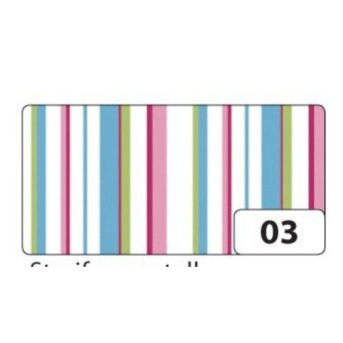 Калька Folia Transparent paper Abstracta 115 гр, 50x70, Pastel Stripes лист