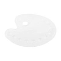 Палитра пластиковая овальная большая 27x35 см