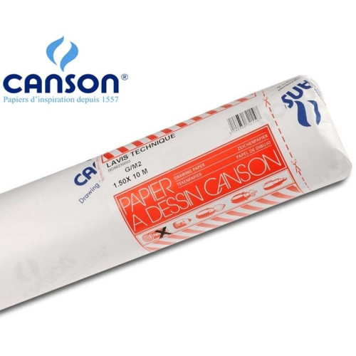 Папір у рулоні Canson Dessin JA 160 гр, 1,5x10 м 4122-114