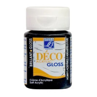 Акриловая краска глянцевая Deco Acrylic Cream 50 мл №265 черный