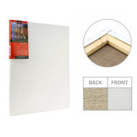 Холст на подрамнике Лен 40х70 см, среднее зерно, акрил ROSA