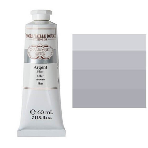 Краска гравюрная Charbonnel Etching ink 60 мл, 710 Silver (Срібний)