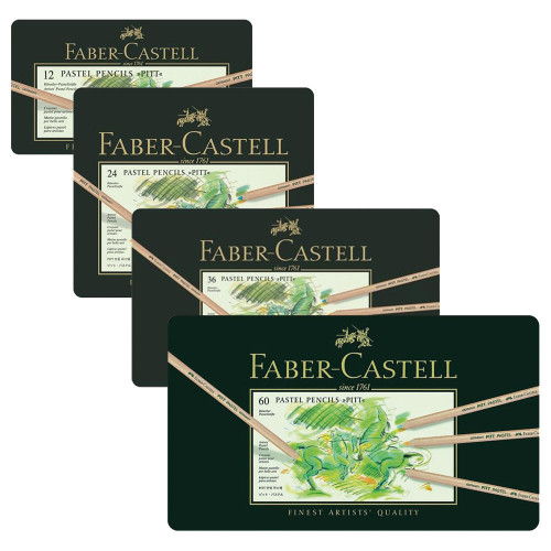 Пастельные карандаши Faber Castell 12 цветов в металлическом боксе