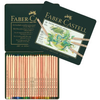 Набір пастельних олівців Faber-Castell PITT PASTEL 24 кольору, в металевій коробці, 112124