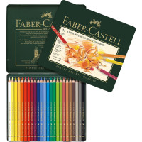 Карандаши цветные набор POLYCHROMOS от Faber-Castell 24 шт в метале 110024 Карандаши цветные набор POLYCHROMOS от Faber-Castell 24 шт в метале 110024