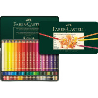 Карандаши цветные набор POLYCHROMOS от Faber-Castell 120 шт в мелаллическом кейсе 110011
