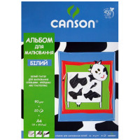 Альбом дитячий для малювання Canson Children Pad 90g, A4 (20), Білий