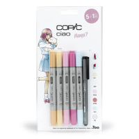 Набір маркерів Copic Ciao set 5+1, кольори для дівчаток + лайнер
