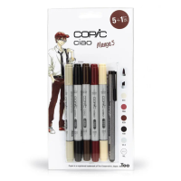Набор маркеров Copic Ciao set 5+1, цвета для мальчиков + лайнер 22075562