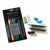 Набір маркерів Copic Ciao set 5+1, яскраві кольори + лайнер - 22075550
