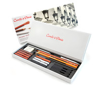 Набор карандашей и пастели 18 предметов Conte Sketching Box 750126