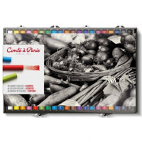Пастельные мелки Conte мягкие Soft Pastel 40 шт в наборе