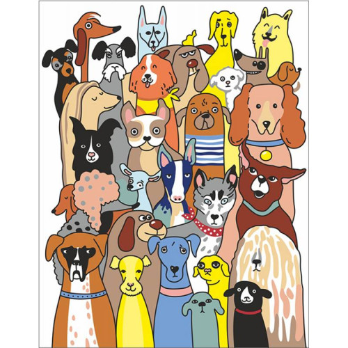 Картина за номерами акрил 30 собак ROSA START