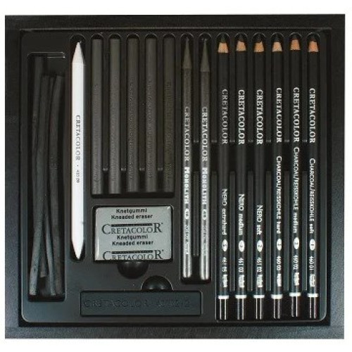 Набор карандашей для рисунка Black Box 20 шт в металлической упаковке Cretacolor
