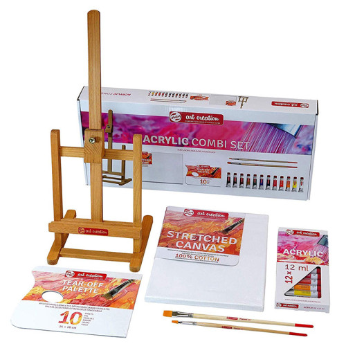 Набор для рисования с мольбертом, акриловые краски Combiset ArtCreation 9011713M