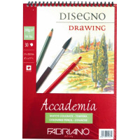 Альбом на спирали Accademia А5 (14,8х21см) 200г/м2 30л мелкое зерно
