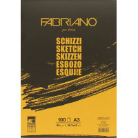 Склейка для ескізів Schizzi Sketch A3 (29,7x42 см) 90г/м2 100 аркушів Fabriano