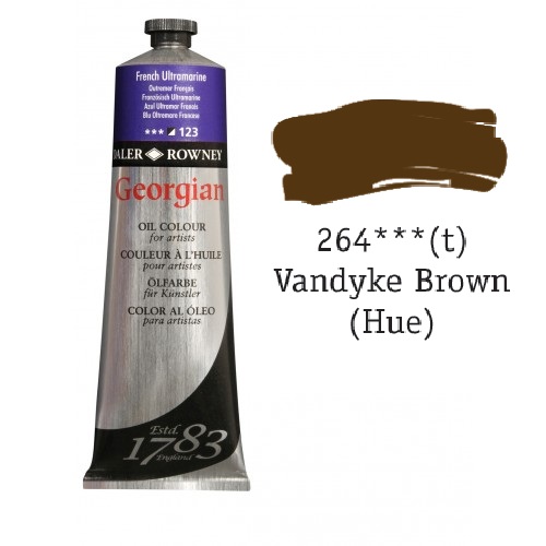 Масляная краска Georgian Ван-дик коричневый (А) 75 мл