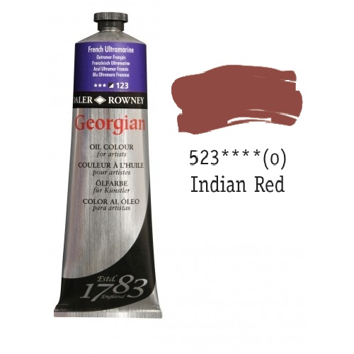 Масляная краска Georgian Индийская красная 75 мл