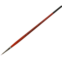 Кисть синтетика круглая KOLOS Carrot 1097R, короткая ручка №000