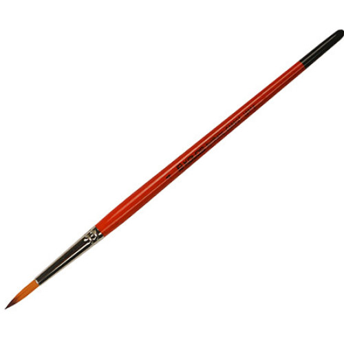 Кисть синтетика круглая KOLOS Carrot 1097R, короткая ручка №4