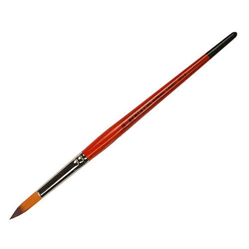 Кисть синтетика круглая KOLOS Carrot 1097R, короткая ручка №10