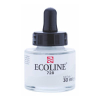 Краска акварельная жидкая Ecoline № 728 Теплый светлый серый 30 мл